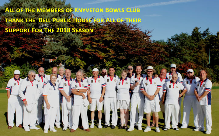 Knyveton Gardens Bowling Club 2018 Sponsor Bell Public House
